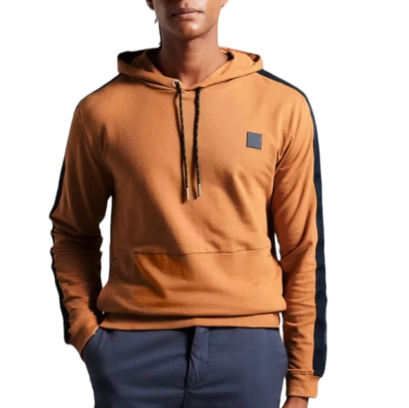 Ted Baker London Men's Warbr Hoodie Mustard Size Large - Picture 1 of 12